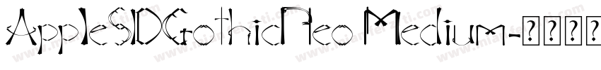 AppleSDGothicNeo Medium字体转换